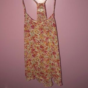 Yellow and red camouflage shirt